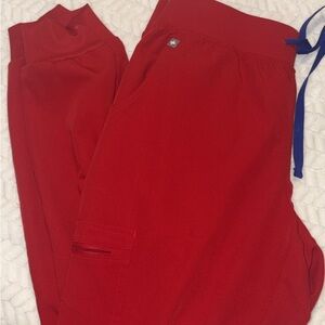 Women's figs Red Jogger Pants